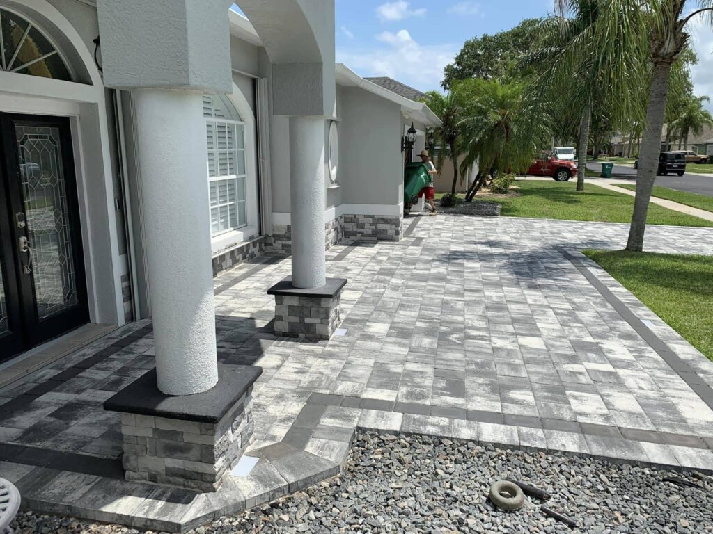 Front Entrance Paver Walkway