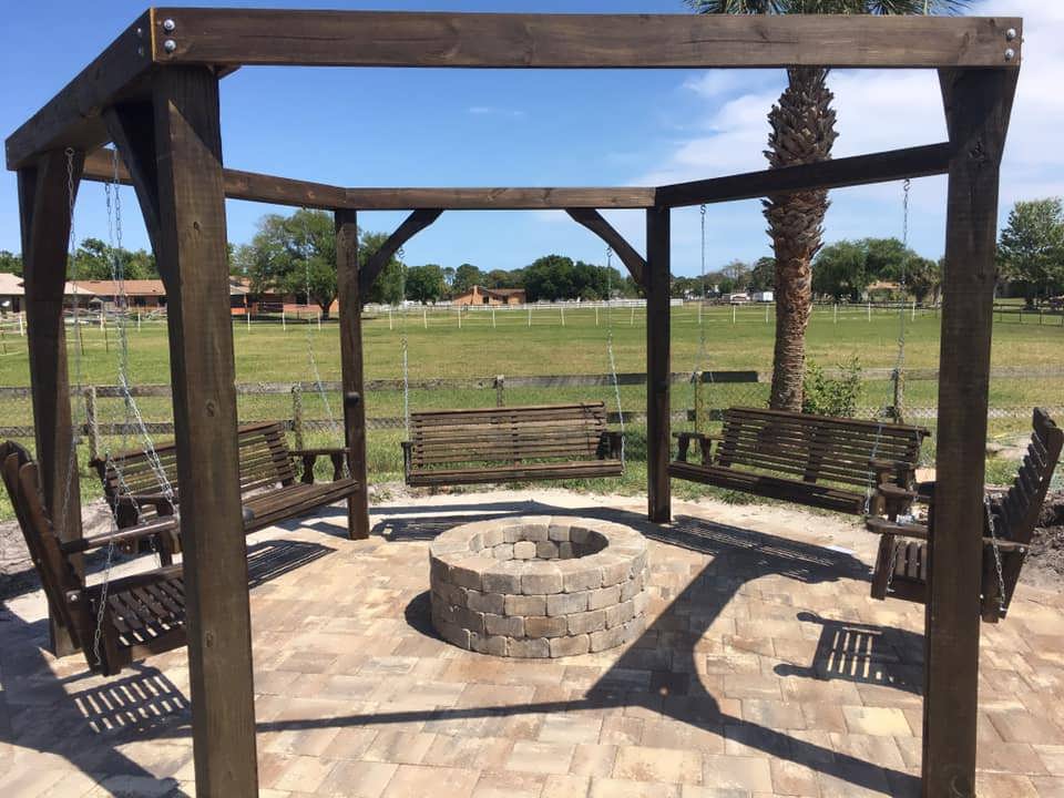 outdoor fireplace installation builder melbourne brevard florida