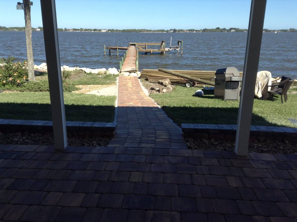 Boat Pier Pavers installer Palm Bay, Florida