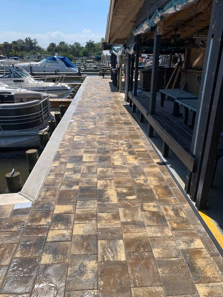 Boat Pier Pavers installer Brevard County, Florida