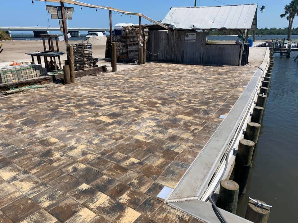 Boat Pier Pavers installer Merritt island, Florida