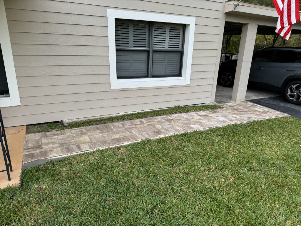 Walkway patio pavers Brevard County, Florida