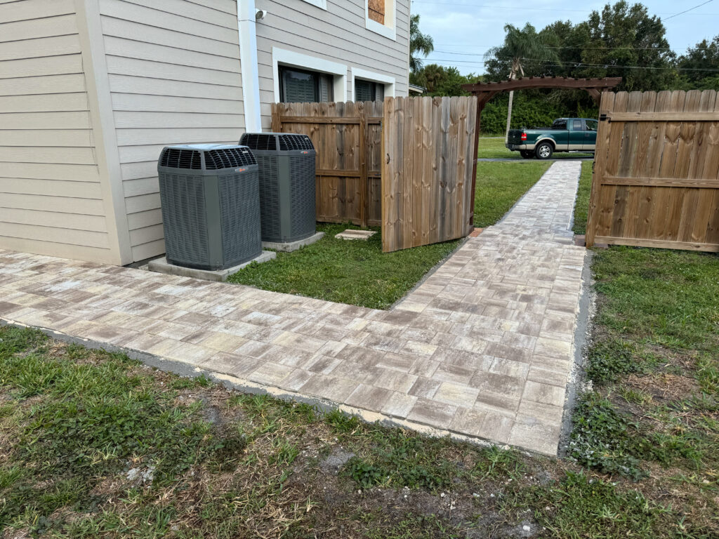 Walkway patio pavers Brevard County, Florida