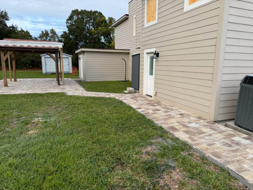 Backyard patio pavers Brevard County, Florida