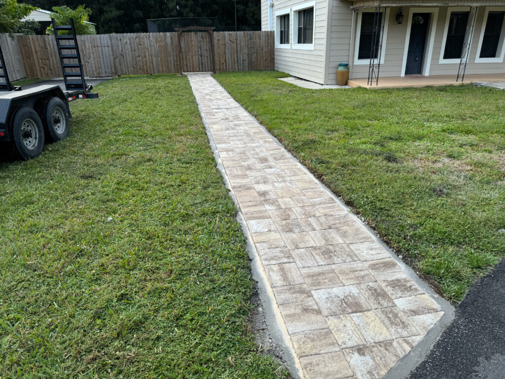 Walkway patio pavers Brevard County, Florida