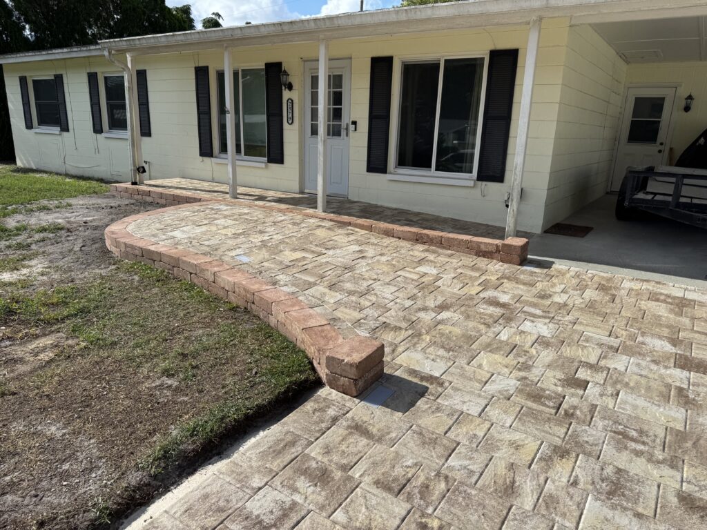 front entrance pavers palm bay fl